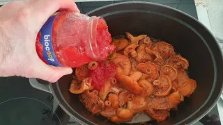 Fricot de champignons Sanguins aux saucisses – Instruction 3 Fricot de champignons Sanguins aux saucisses - Instruction 3