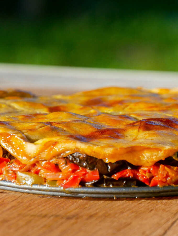 Tatin au chèvre et légumes d’été