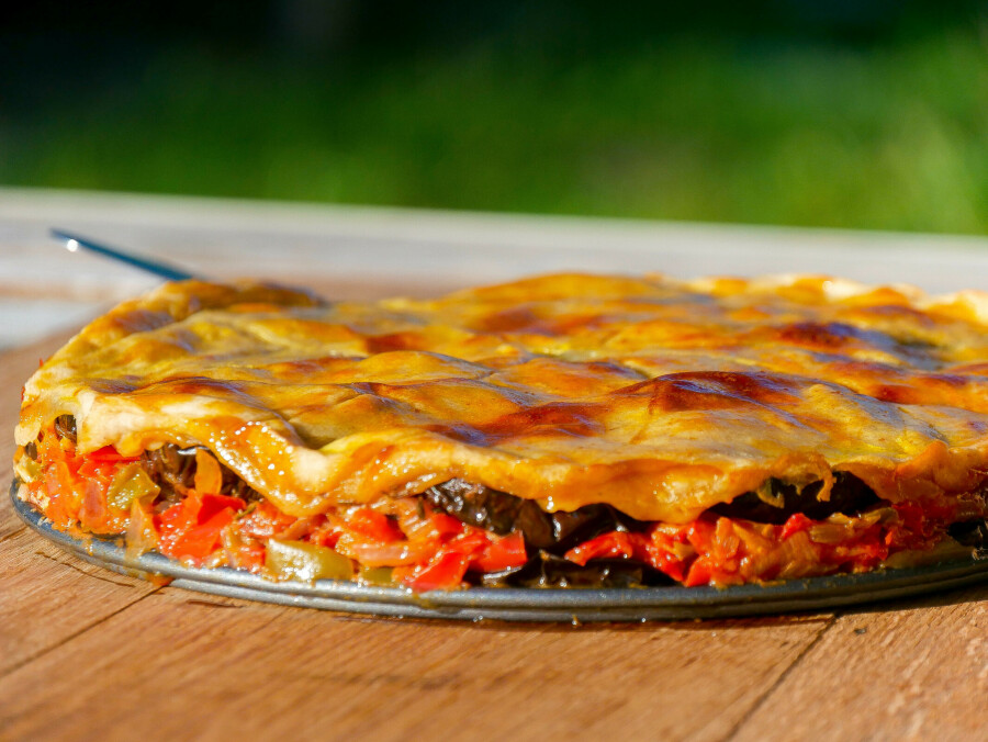 Tatin au chèvre et légumes d’été