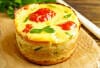 Flan de courgettes et de tomates