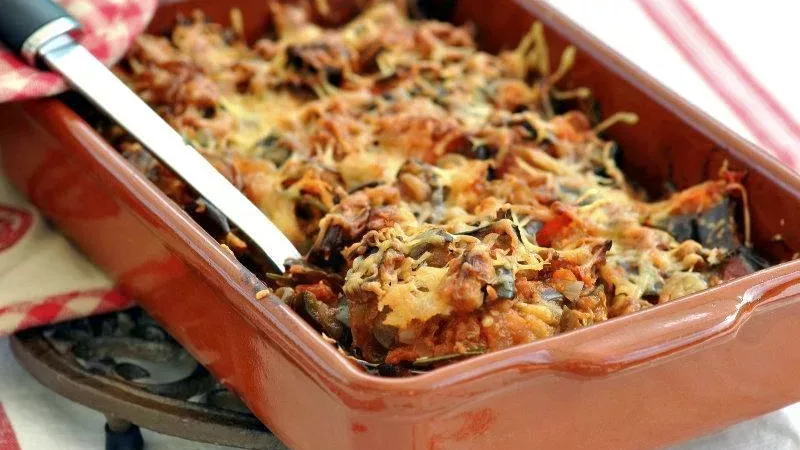 Gratin d'aubergines à la tomate
