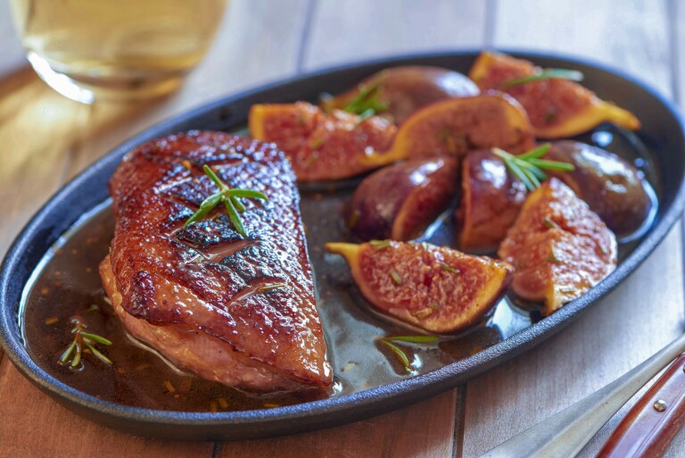 Magret grillé sauce aux figues