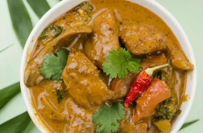 Poulet à la coriandre et au lait de coco