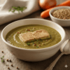 Velouté de lentilles, foie gras mi-cuit