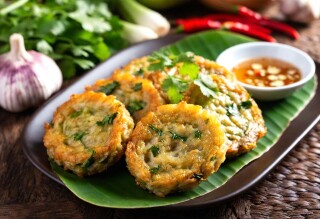 Croquettes de poisson Thaï (Thot Man Pla)