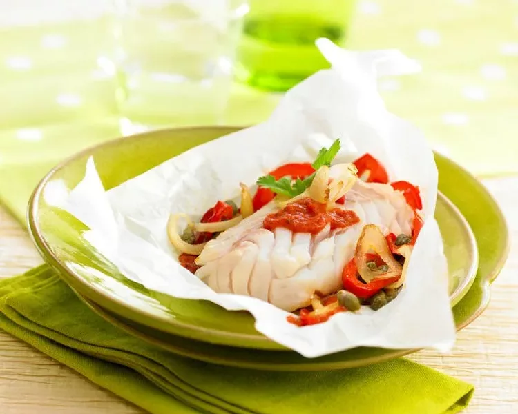 Poisson en papillottes