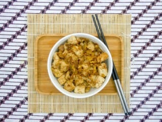 Tofu croustillant au gingembre