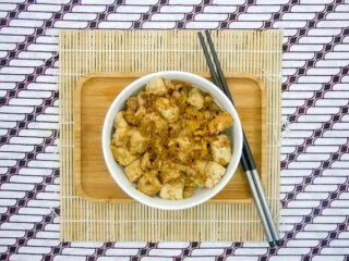 Tofu croustillant au gingembre