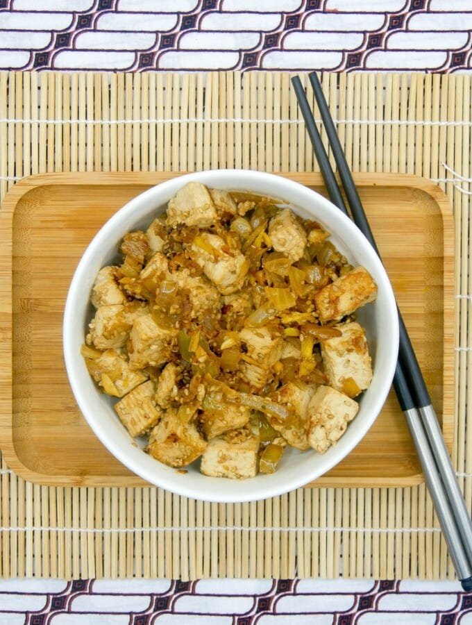 Tofu croustillant au gingembre Tofu croustillant au gingembre