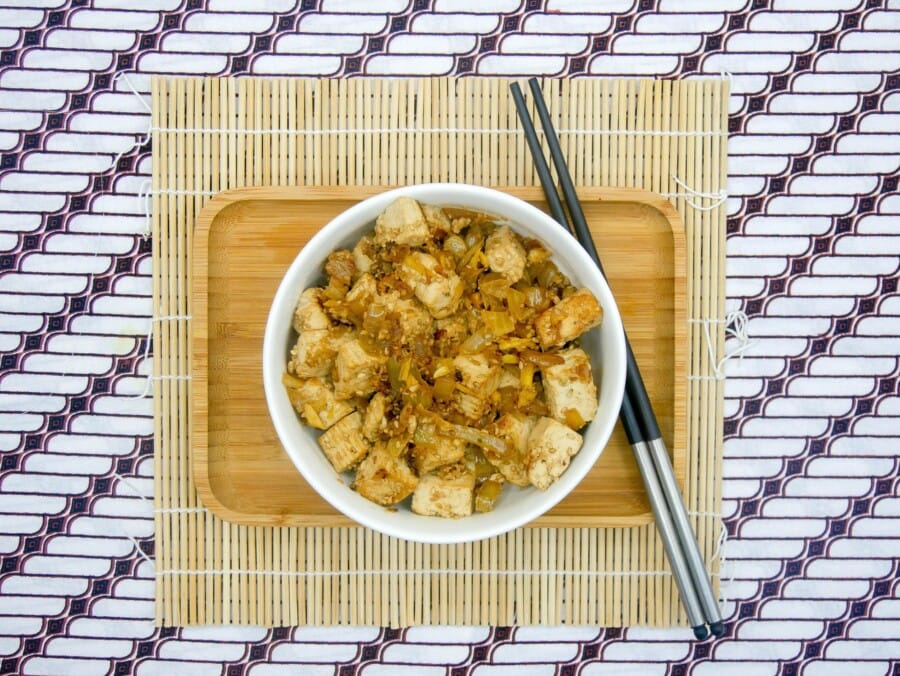 Tofu croustillant au gingembre