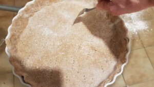 Tarte au chèvre et aux poireaux - Instruction 7