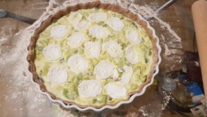 Tarte au chèvre et aux poireaux - Instruction 8