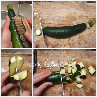 Courgettes sautées aux olives noires - Instruction 0