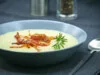 Velouté de topinambour au bacon