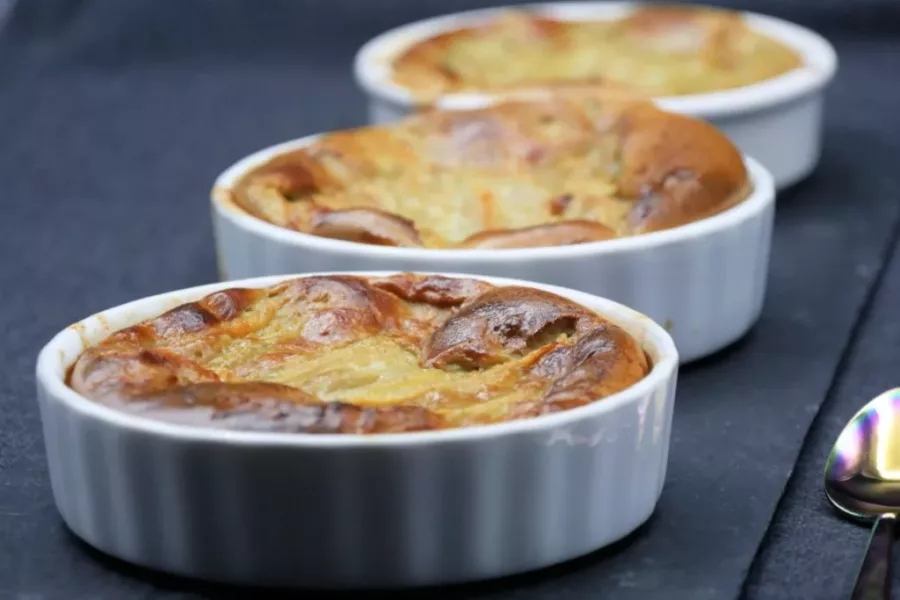Mini-clafoutis poire et graines de courge