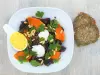 Lentilles, courge rôtie et mozzarella Lentilles, courge rôtie et mozzarella