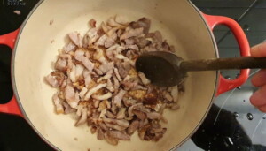 Fondue de blettes aux lardons - Instruction 3