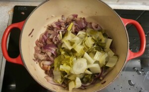 Fondue de blettes aux lardons - Instruction 3
