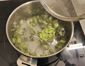 Cassolette de fèves - Instruction 1