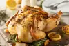 Poulet rôti à l’ail, aux herbes et au citron Poulet rôti à l’ail, aux herbes et au citron