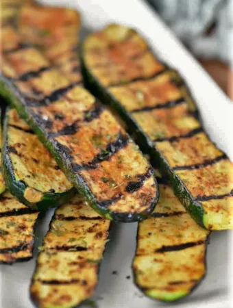 Courgettes grillées au four