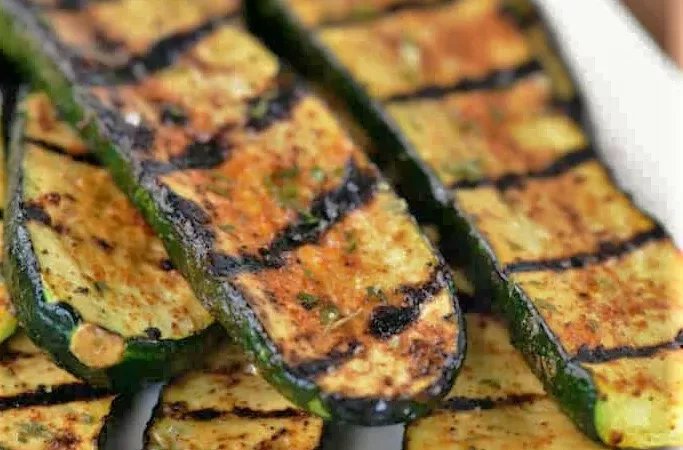 Courgettes grillées au four