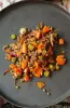Salade lentilles vertes carottes lardons Salade lentilles vertes carottes lardons
