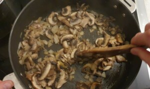 Risotto poireaux champignons ricotta - Instruction 4