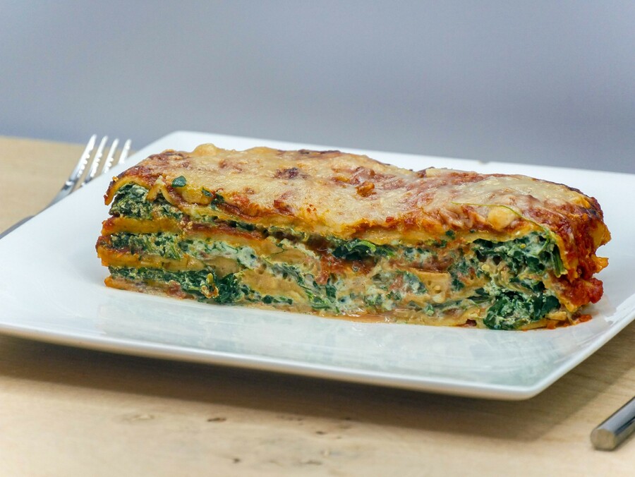 Lasagnes à la ricotta et aux épinards