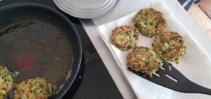Croquettes aux oignon nouveaux, champignons et tofu - Instruction 10
