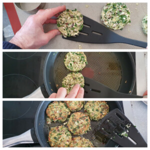 Croquettes aux oignon nouveaux, champignons et tofu - Instruction 9