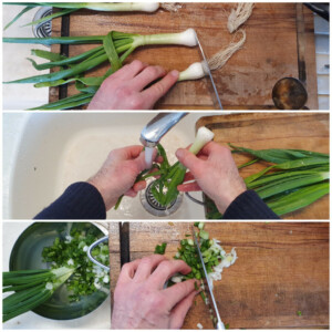 Croquettes aux oignon nouveaux, champignons et tofu - Instruction 0