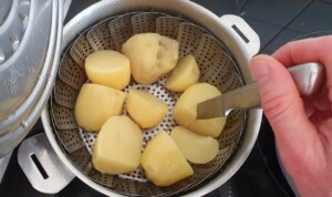 Ecrasée de pomme de terre à l’huile d’olive - Instruction 1