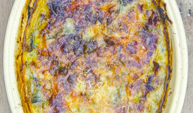 Côtes de blettes en gratin