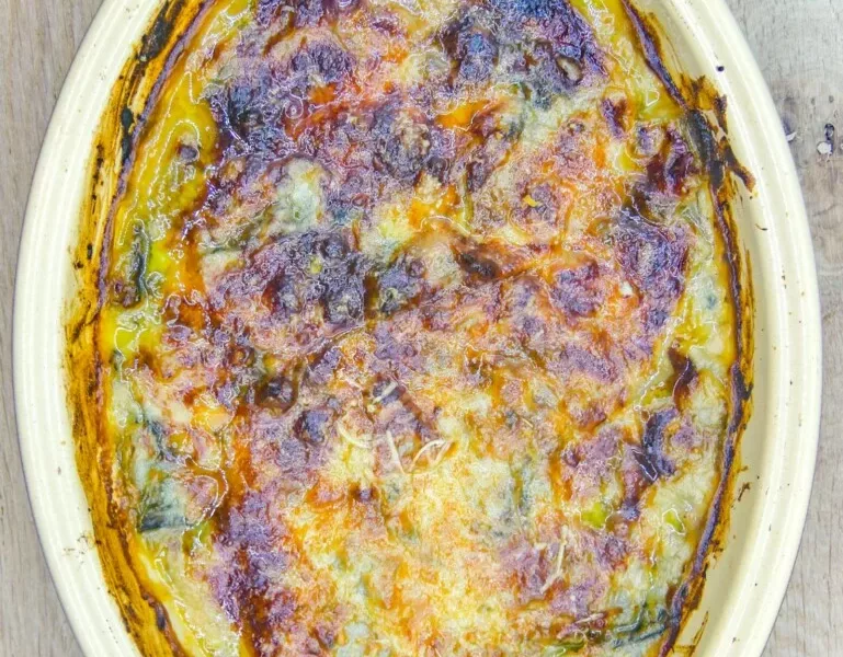 Côtes de blettes en gratin