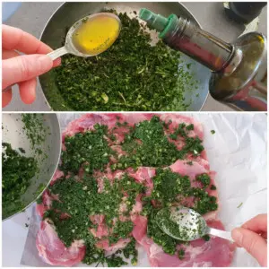 Epaule d’agneau roulée, oignons nouveaux – Instruction 4 Epaule d’agneau roulée, oignons nouveaux - Instruction 4