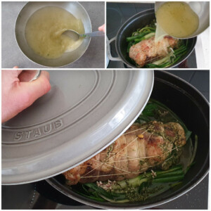 Epaule d’agneau roulée, oignons nouveaux - Instruction 8