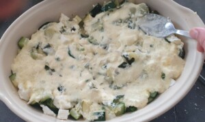 Gratin de courgettes à la féta - Instruction 4