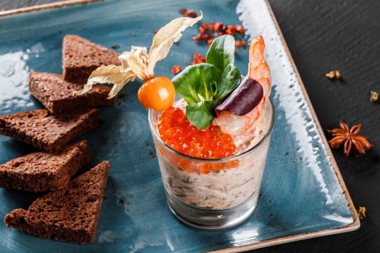 Verrines en cuisine, salées et sucrées