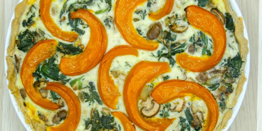 Tarte courge épinards