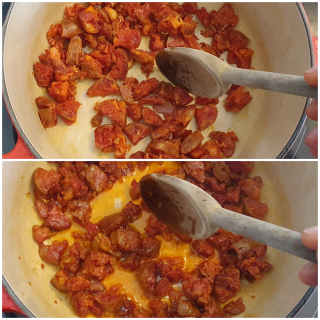 Fusilli aux câpres et au chorizo - Instruction 1
