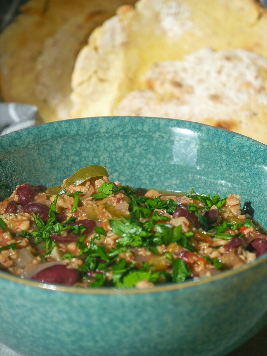 Chili « sin » carne aux protéines de soja