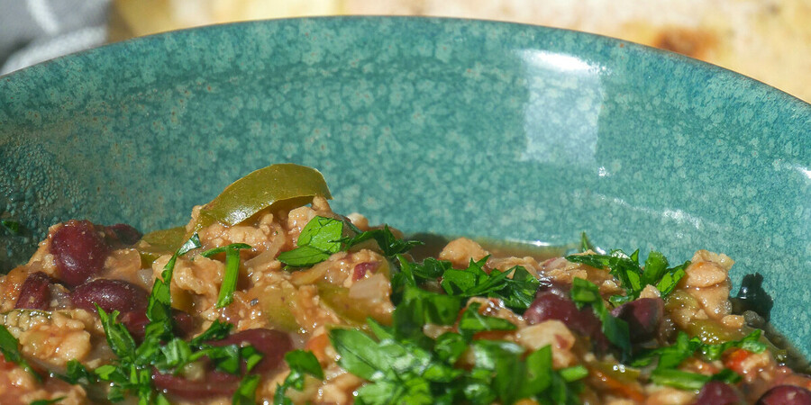 Chili “sin” carne aux protéines de soja