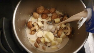Velouté de panais, champignons et noisettes - Instruction 5
