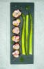 Asperges vertes, carpaccio nordique aux betteraves