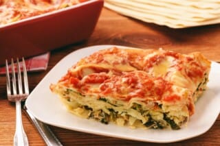 Lasagnes à la ricotta et aux épinards