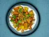 Légumes rôtis, sauce au tahin