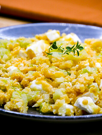 Salade lentilles corail, concombre, féta