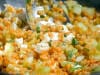Salade lentilles corail, concombre, féta Salade lentilles corail, concombre, féta