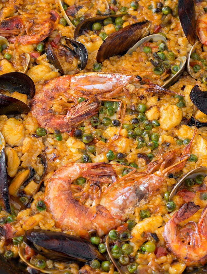 Ma Paëlla rustique volaille fruits de mer